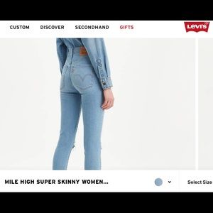Levi’s Mile High Super Skinny Jeans